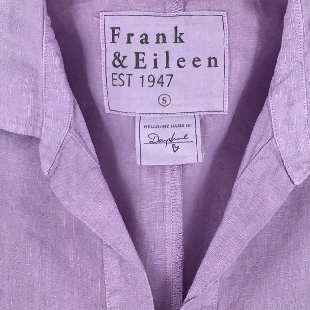 NWOT Frank & Eileen Purple Smocked Buttoned Sundress size S - Picture 5 of 5